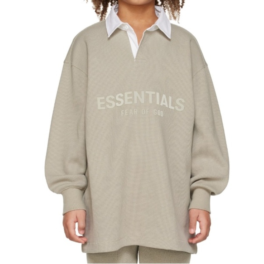 Fear of God essentials kids button polo